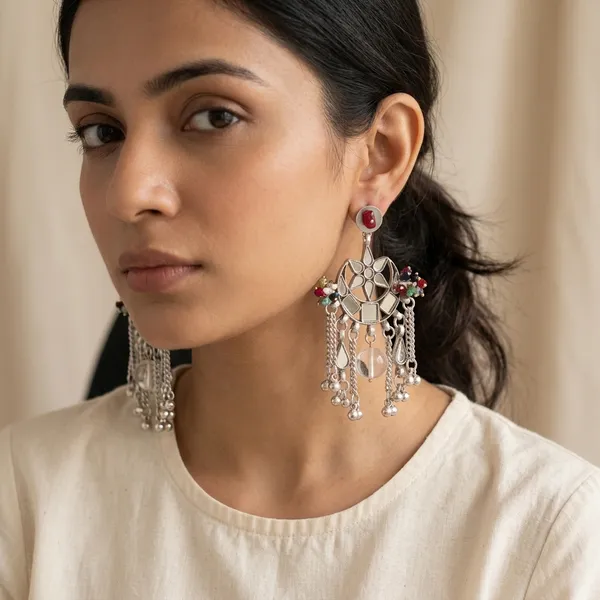 Lajja_Long_Multicolor_Earrings_Multicolor