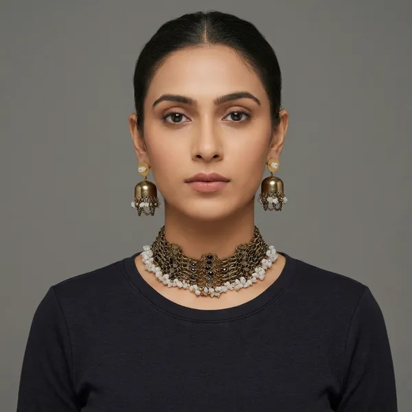 Naaz_White_Choker_Set_White