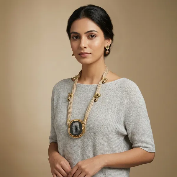 White_Festive_Boho_Ghunghroo_Set_Black