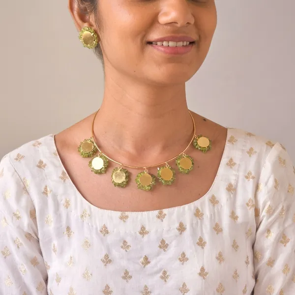 Fusion_Raag_Coins_Hasli_Set_Light_Green