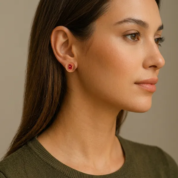 Atelier_Rose_Quartz_Disc_Studs_Red