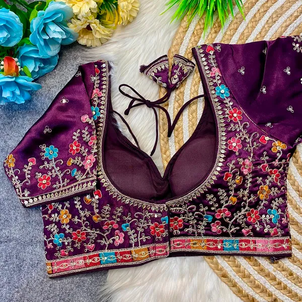 Purple_Silk_Embroidered_Floral_Blouse_For_Women