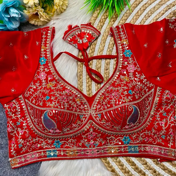 Red_Silk_Embroidered_Ethnic_Blouse_For_Women
