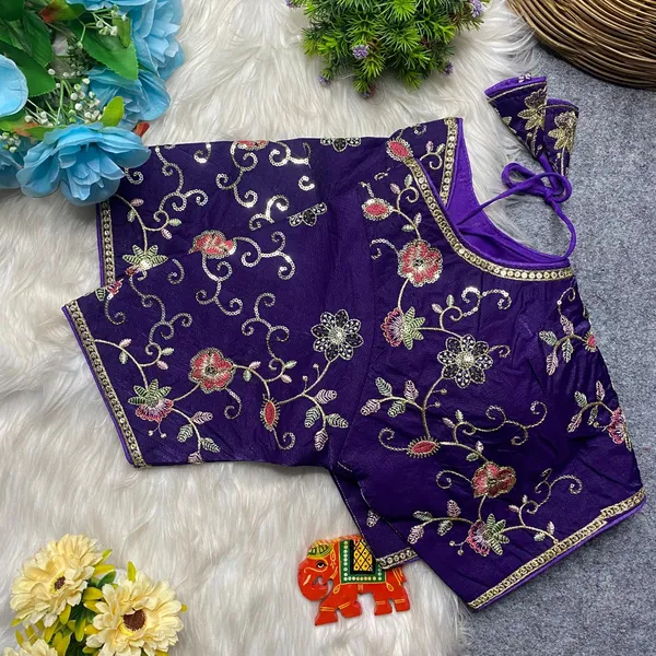 Purple_Silk_Embroidered_Blouse_For_Women