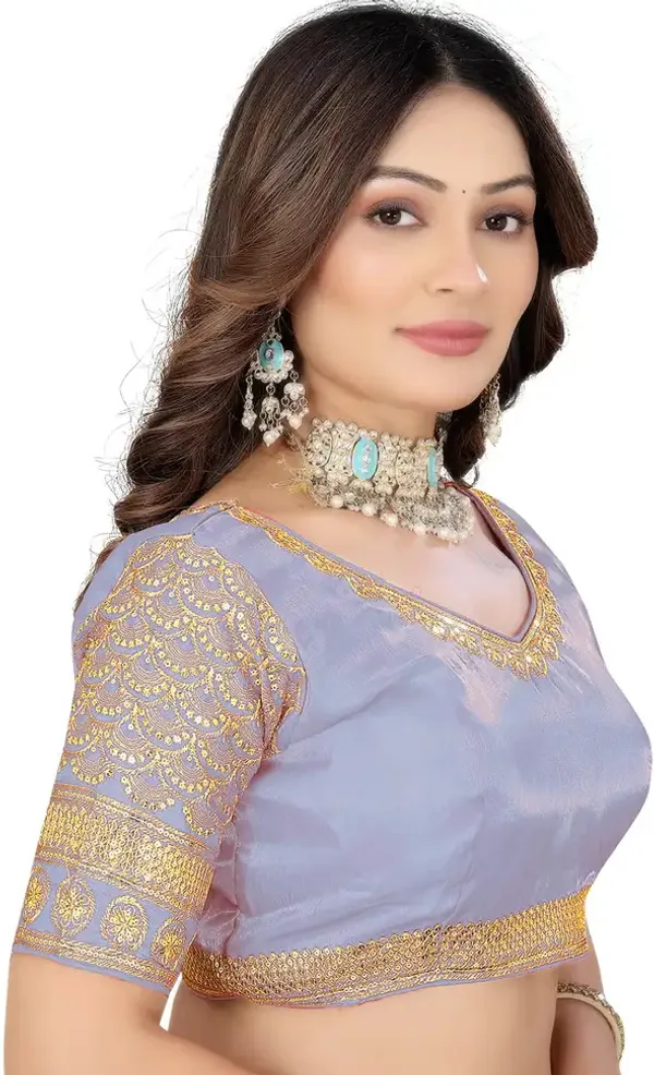 Lavender_Silk_Embroidered_Blouse_For_Women