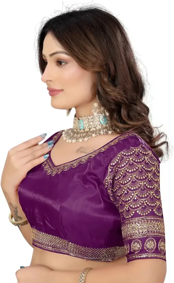 Purple_Silk_Embroidered_Blouse_For_Women