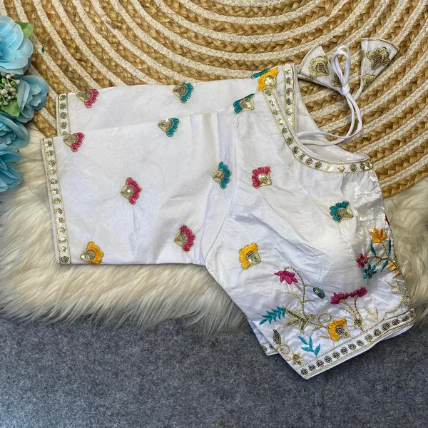 White_Silk_Embroidered_Blouse_For_Women