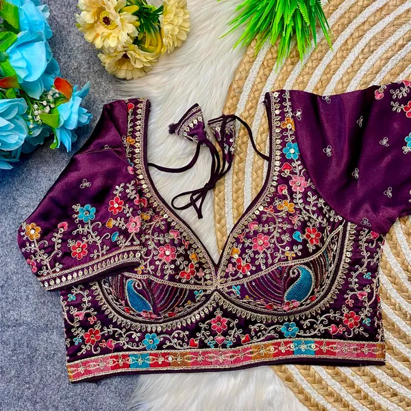 Purple_Silk_Embroidered_Floral_Blouse_For_Women