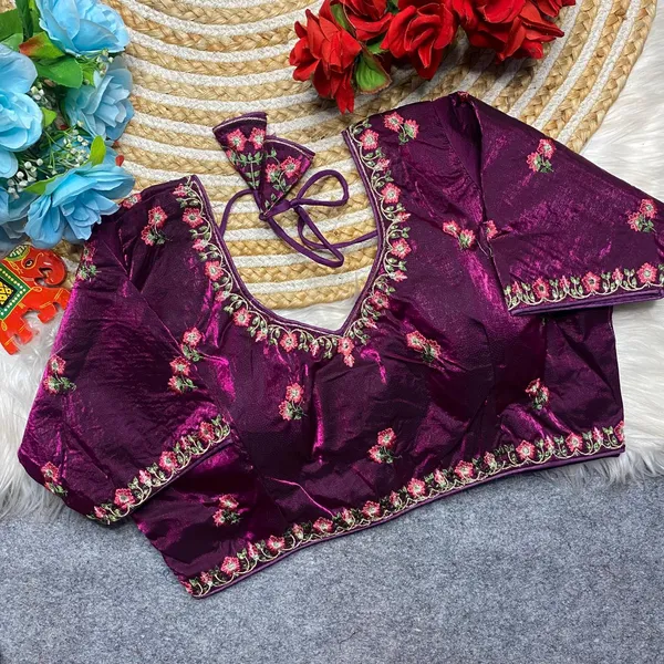 Purple_Silk_Embroidered_Floral_Blouse_For_Women