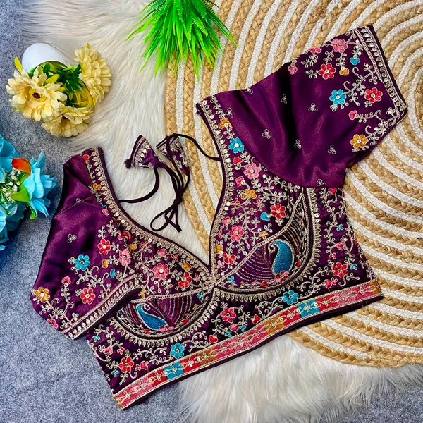 Purple_Silk_Embroidered_Floral_Blouse_For_Women