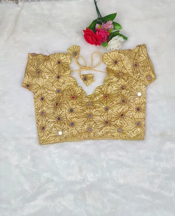 Gold_Fandy_Silk_Embroidered_Mirror_Work_Blouse_For_Women