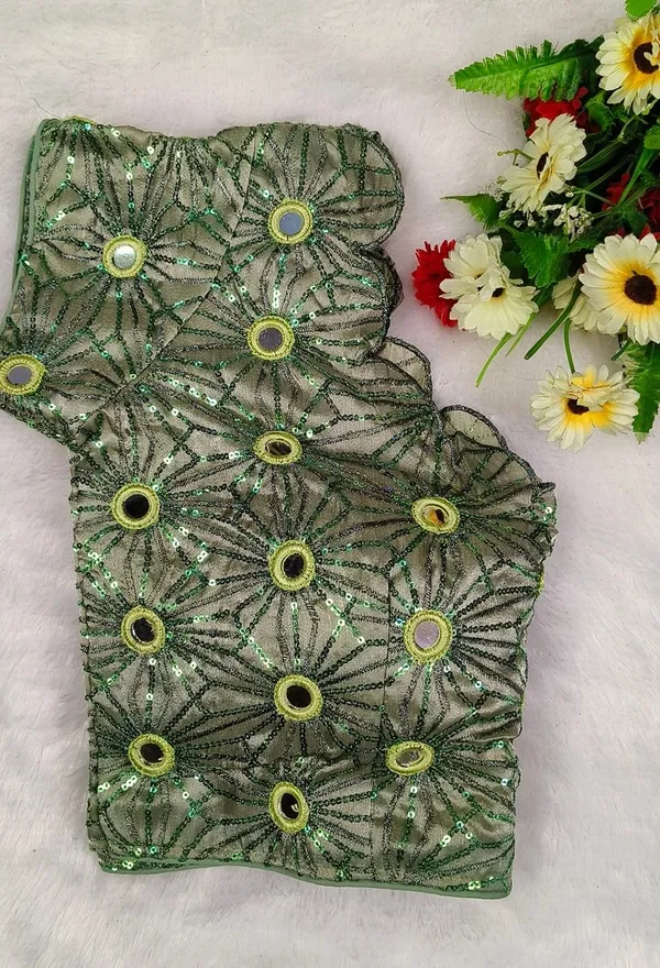 Light_Green_Fandy_Silk_Embroidered_Designer_Blouse_For_Women