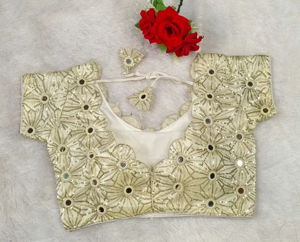 Beige_Silk_Embroidered_Blouse_For_Women