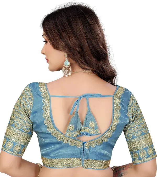 Light_Green_Silk_Jari_Sequin_Embroidered_Blouse_For_Women