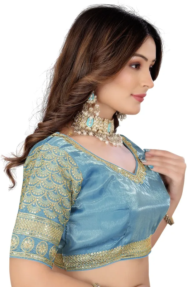 Light_Green_Silk_Jari_Sequin_Embroidered_Blouse_For_Women