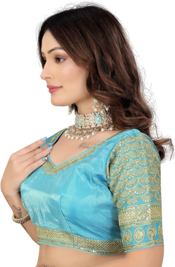 Light_Blue_Silk_Jari_Embroidered_Designer_Blouse_For_Women