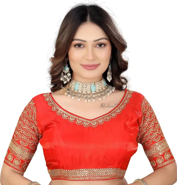 Red_Silk_Jari_Embroidered_Designer_Blouse_For_Women