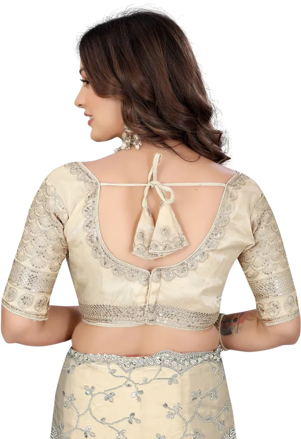 Beige_Silk_Jari_Sequin_Embroidered_Blouse_For_Women