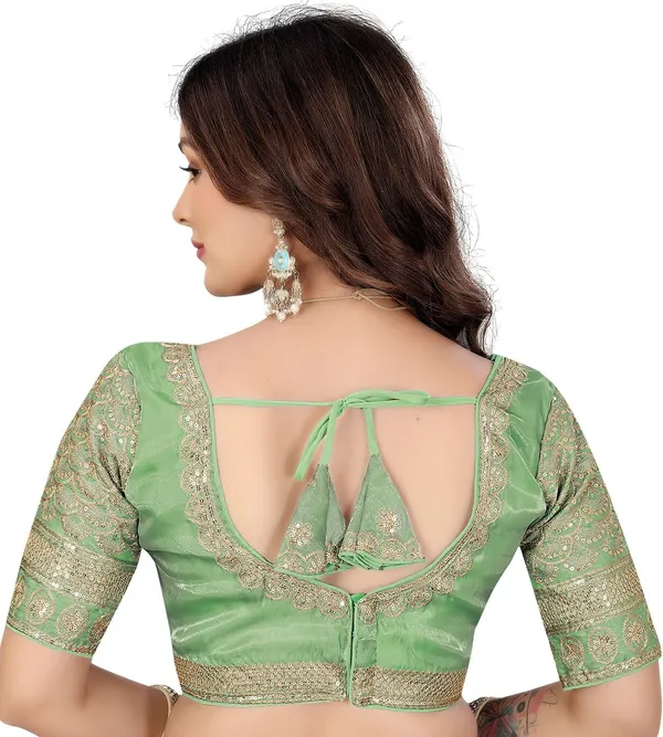 Light_Green_Silk_Jari_Sequin_Embroidered_Blouse_For_Women