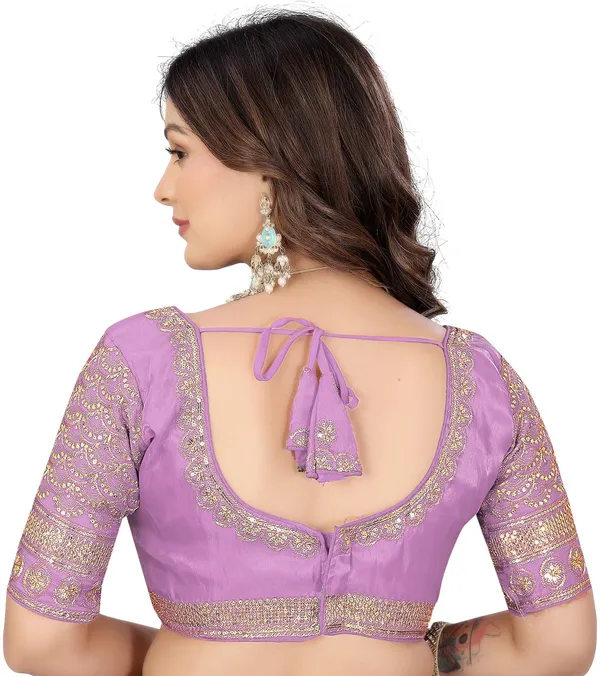 Pink_Silk_Jari_Sequin_Embroidered_Blouse_For_Women