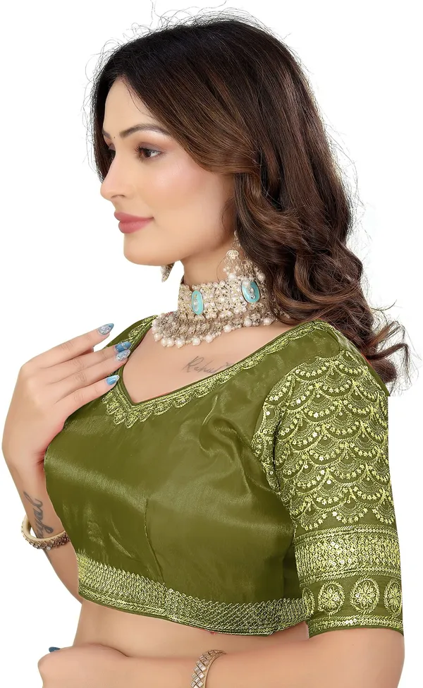 Light_Green_Silk_Jari_Sequin_Embroidered_Blouse_For_Women