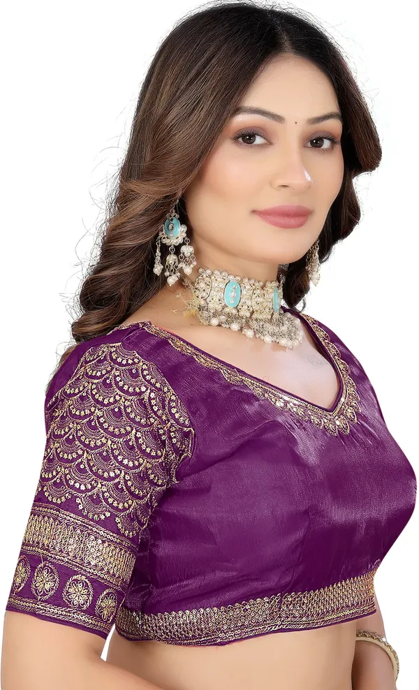 Purple_Silk_Fabric_Fashion_Neck_Zari_Embroidered_Blouse_For_Women
