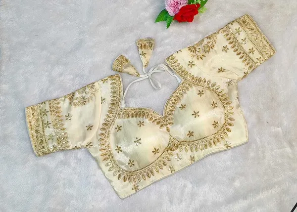 Off_White_Silk_Sweetheart_Neck_Blouse_For_Women