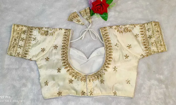 Off_White_Silk_Sweetheart_Neck_Blouse_For_Women
