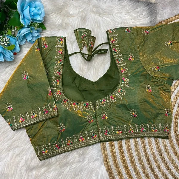 Light_Green_Silk_Sweetheart_Neck_Blouse_For_Women