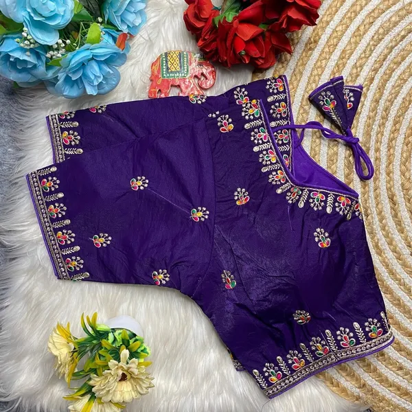 Purple_Silk_Floral_Motif_Embroidered_Blouse_For_Women