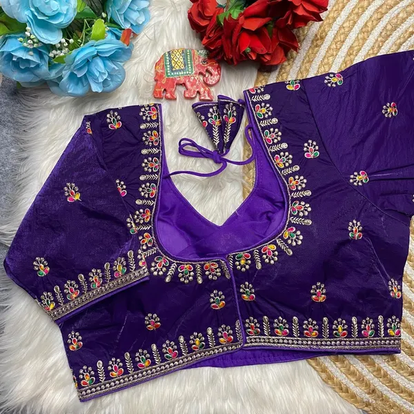 Purple_Silk_Floral_Motif_Embroidered_Blouse_For_Women