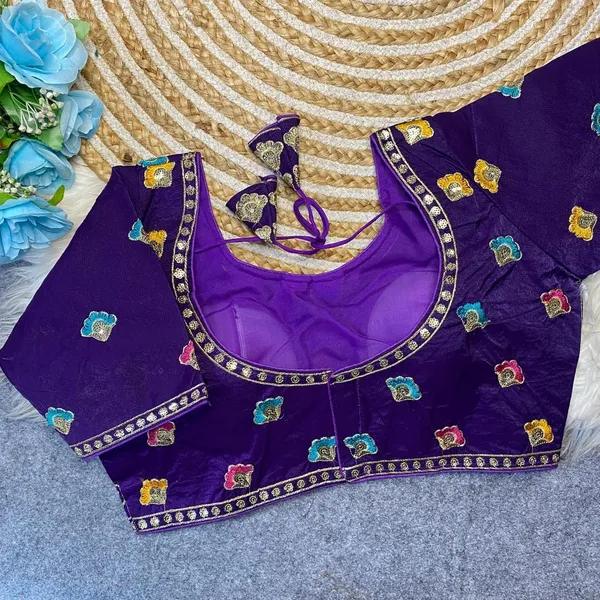 Purple_Silk_Fashion_Neck_Blouse_For_Women