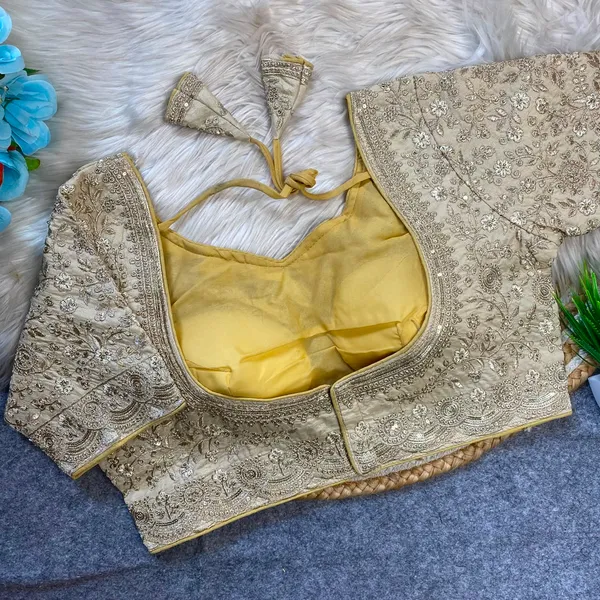 Beige_Silk_Embroidered_Sequin_Work_Blouse_For_Women