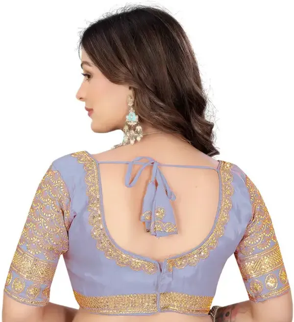Lavender_Silk_Embroidered_Blouse_For_Women