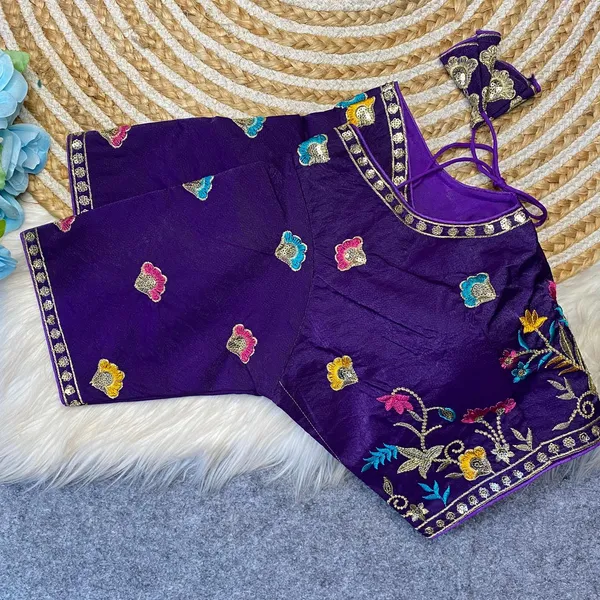 Purple_Silk_Embroidered_Floral_Blouse_For_Women