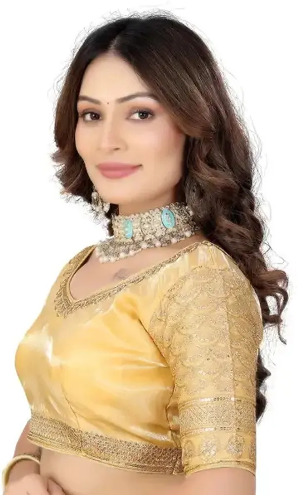 Gold_Silk_Embroidered_Blouse_For_Women