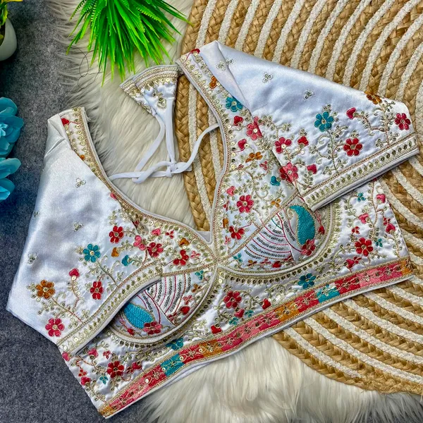 White_Silk_Embroidered_Floral_Blouse_For_Women
