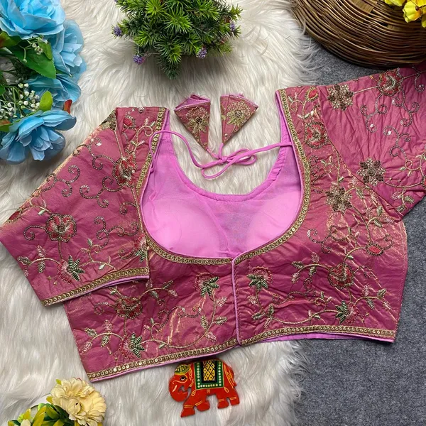 Pink_Silk_Embroidered_Blouse_For_Women