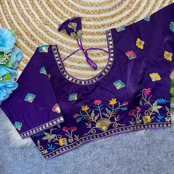 Purple_Silk_Embroidered_Floral_Blouse_For_Women