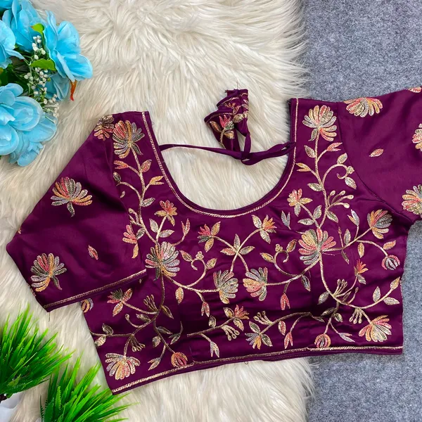Purple_Silk_Embroidered_Floral_Blouse_For_Women