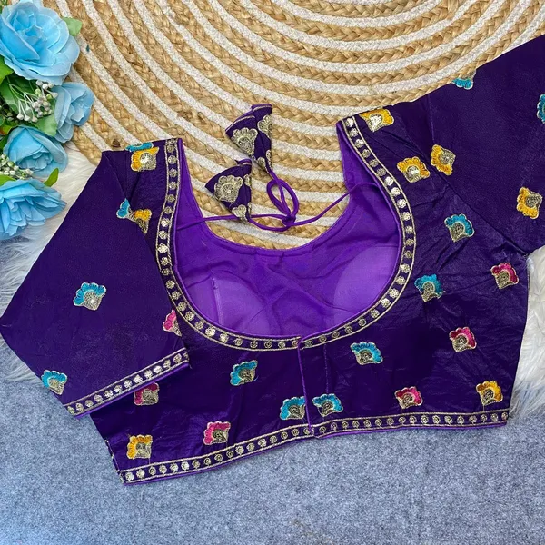 Purple_Silk_Embroidered_Floral_Blouse_For_Women