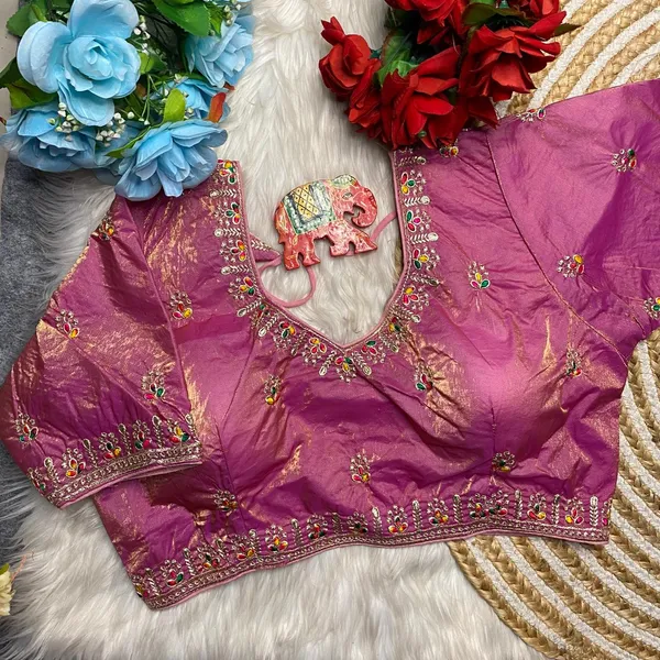 Purple_Silk_Embroidered_Sequin_Work_Blouse_For_Women