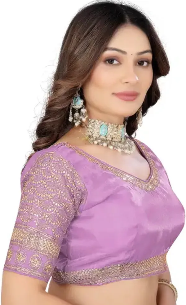 Purple_Silk_Embroidered_Blouse_For_Women