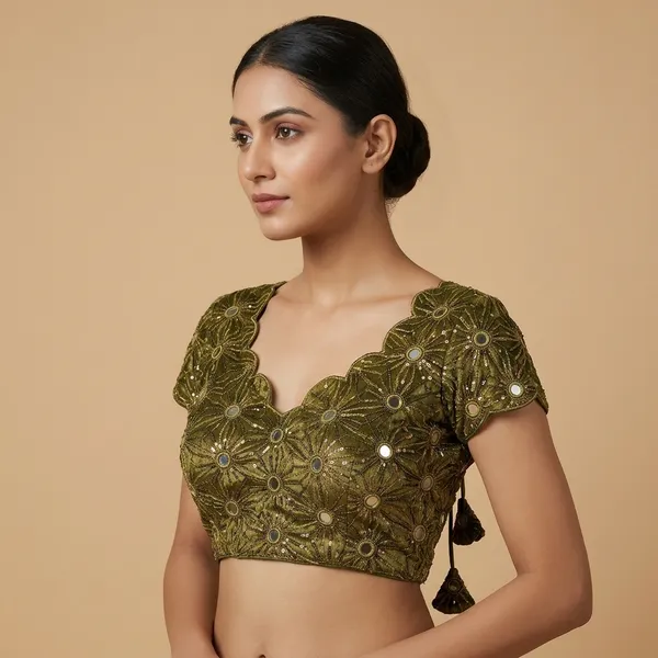 Light_Green_Fandy_Silk_Embroidered_Designer_Blouse_For_Women