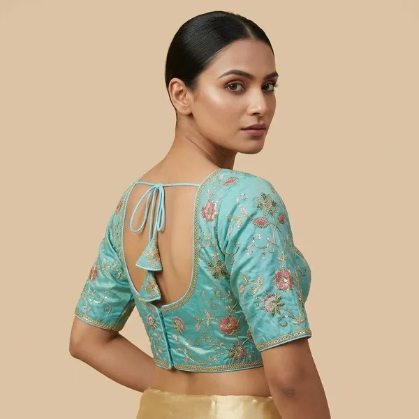 Sky_Blue_Silk_Embroidered_Blouse_For_Women