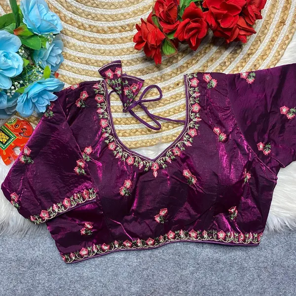 Purple_Silk_Embroidered_Floral_Blouse_For_Women