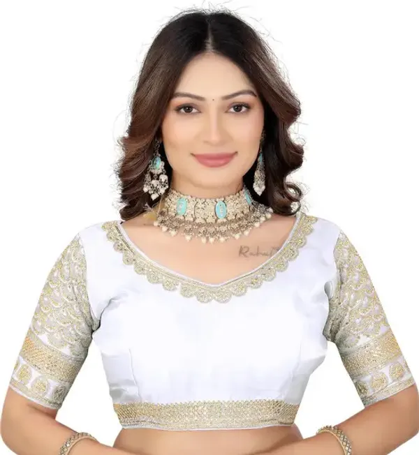 White_Silk_Embroidered_Blouse_For_Women