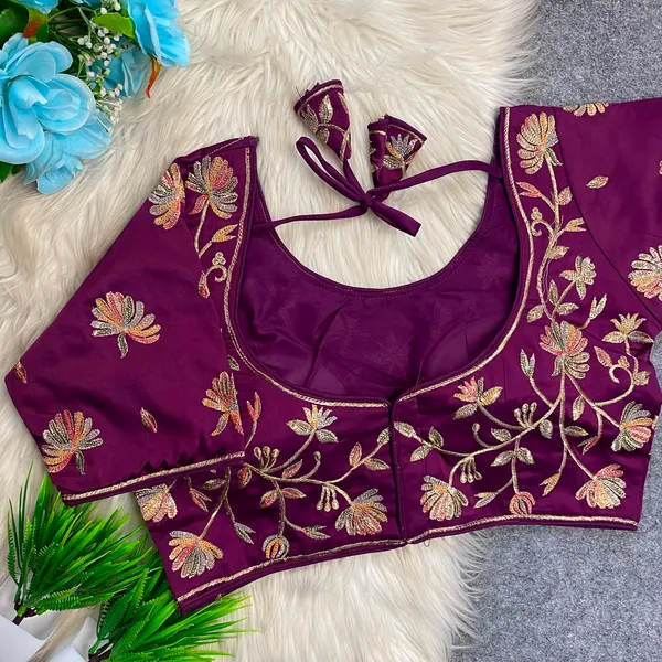 Purple_Silk_Embroidered_Floral_Blouse_For_Women