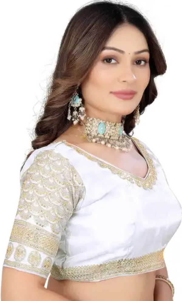 White_Silk_Embroidered_Blouse_For_Women