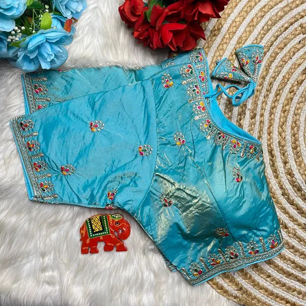 Sky_Blue_Silk_Embroidered_Blouse_For_Women